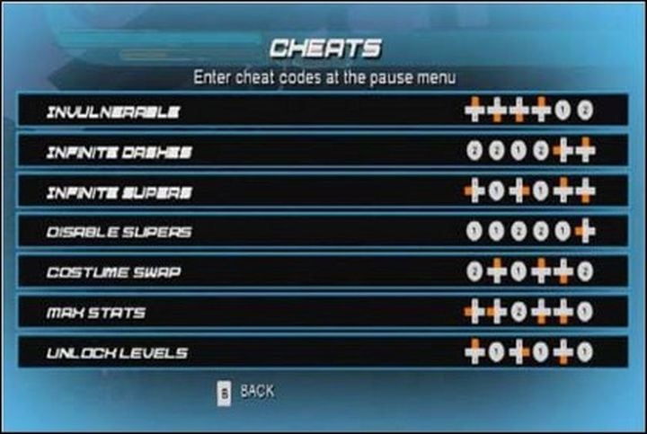 Przykład menu, poprzez które wprowadzić można kody do gry Astro Boy: The Video Game (2009). - 2016-08-05