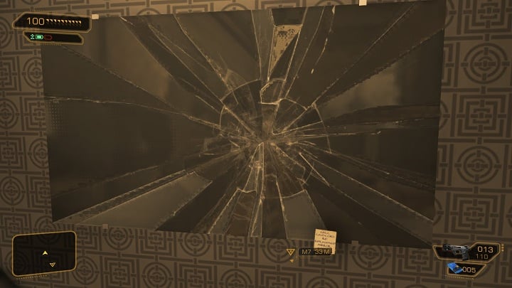 Rozbite lustro w łazience głównego bohatera gry Deus Ex: Bunt Ludzkości potrafi powiedzieć więcej niż tysiąc słów na temat jego trudnej sytuacji. - 2017-06-02